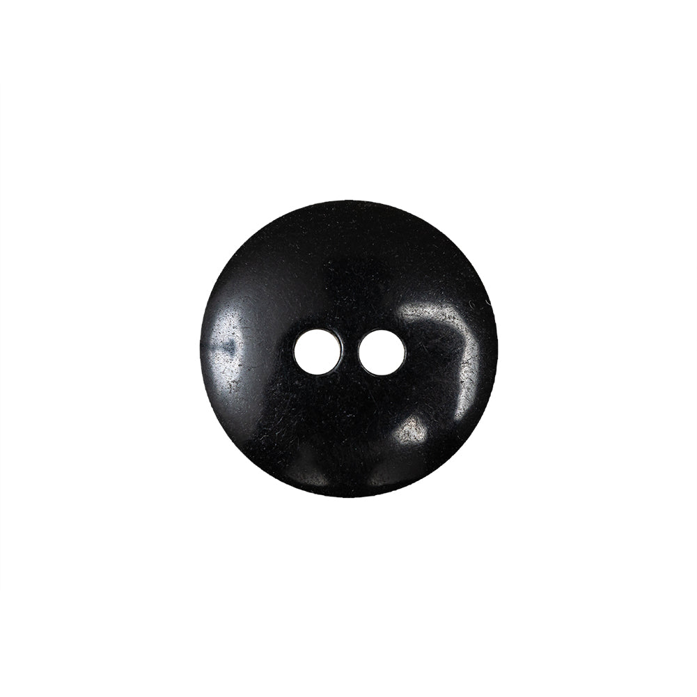 Black and Gold Iridescent Disco Two-Hole Button - 28L/18mm - Detail