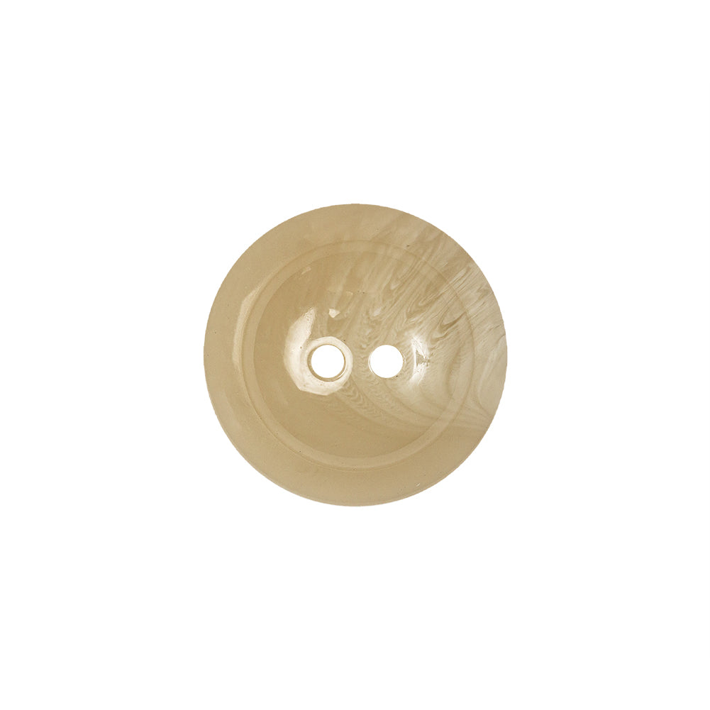 Cocoon Marbled 2-Hole Tire-Shaped Rim Plastic Button - 28L/18mm - Detail