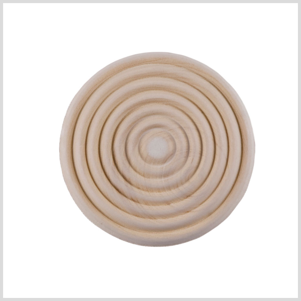 Natural Wood Button - 50L/32mm