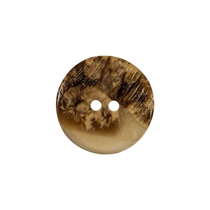 Biscuit and Coffee Abstract Two-Hole Plastic Button - 33L/21mm - Detail