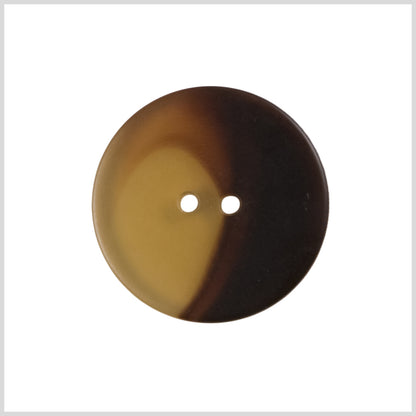Plastic 2-Hole Button - 44L/28mm - Brown and Beige Swirled