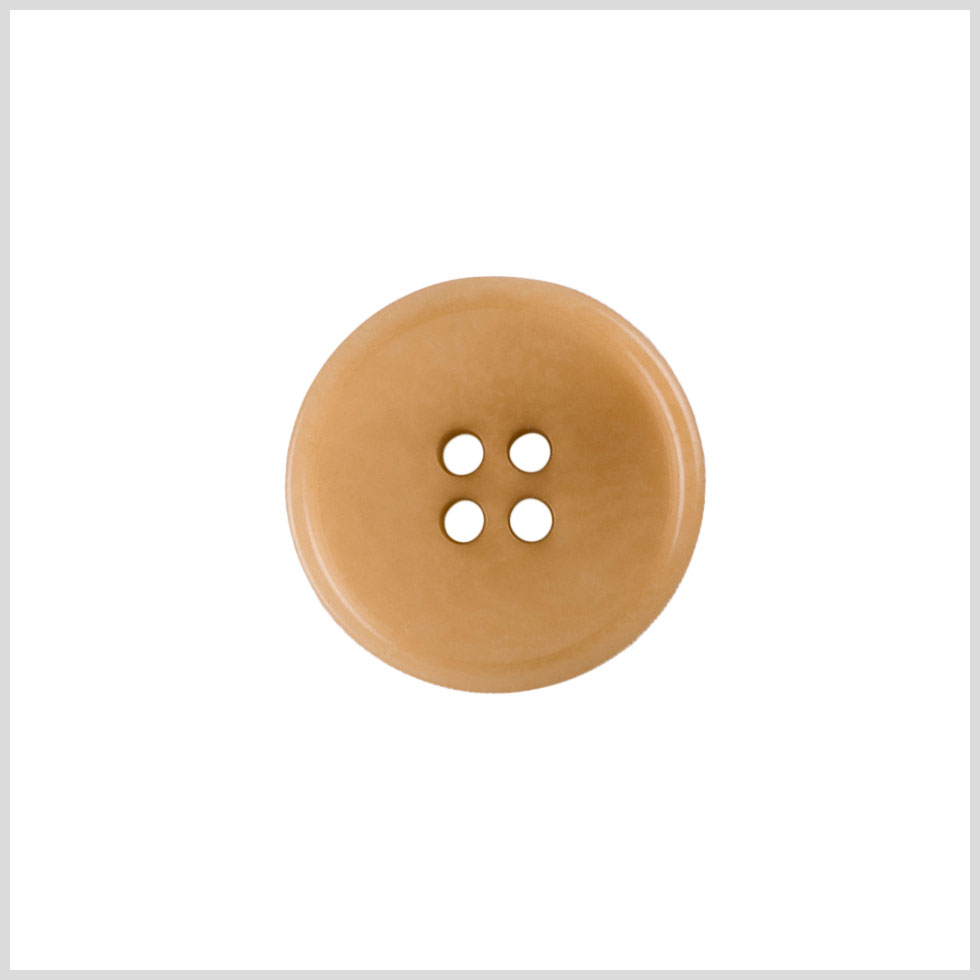 Beige Plastic Button - 34L/21.5mm