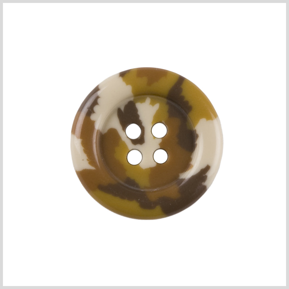 Brown Plastic Button - 40L/25MM