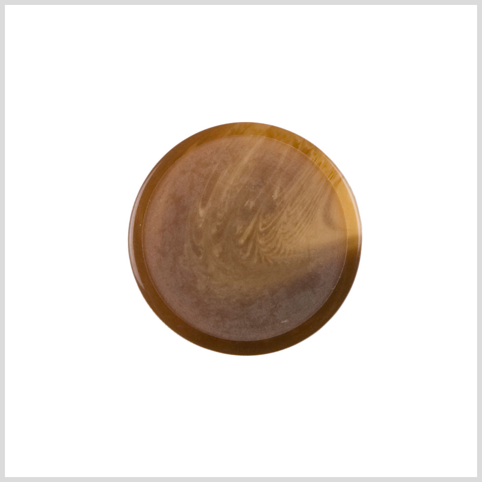 Brown Plastic Button - 36L/23mm