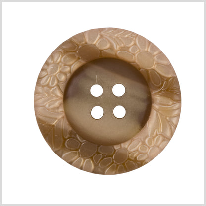 Rust Plastic Button - 32L/20mm