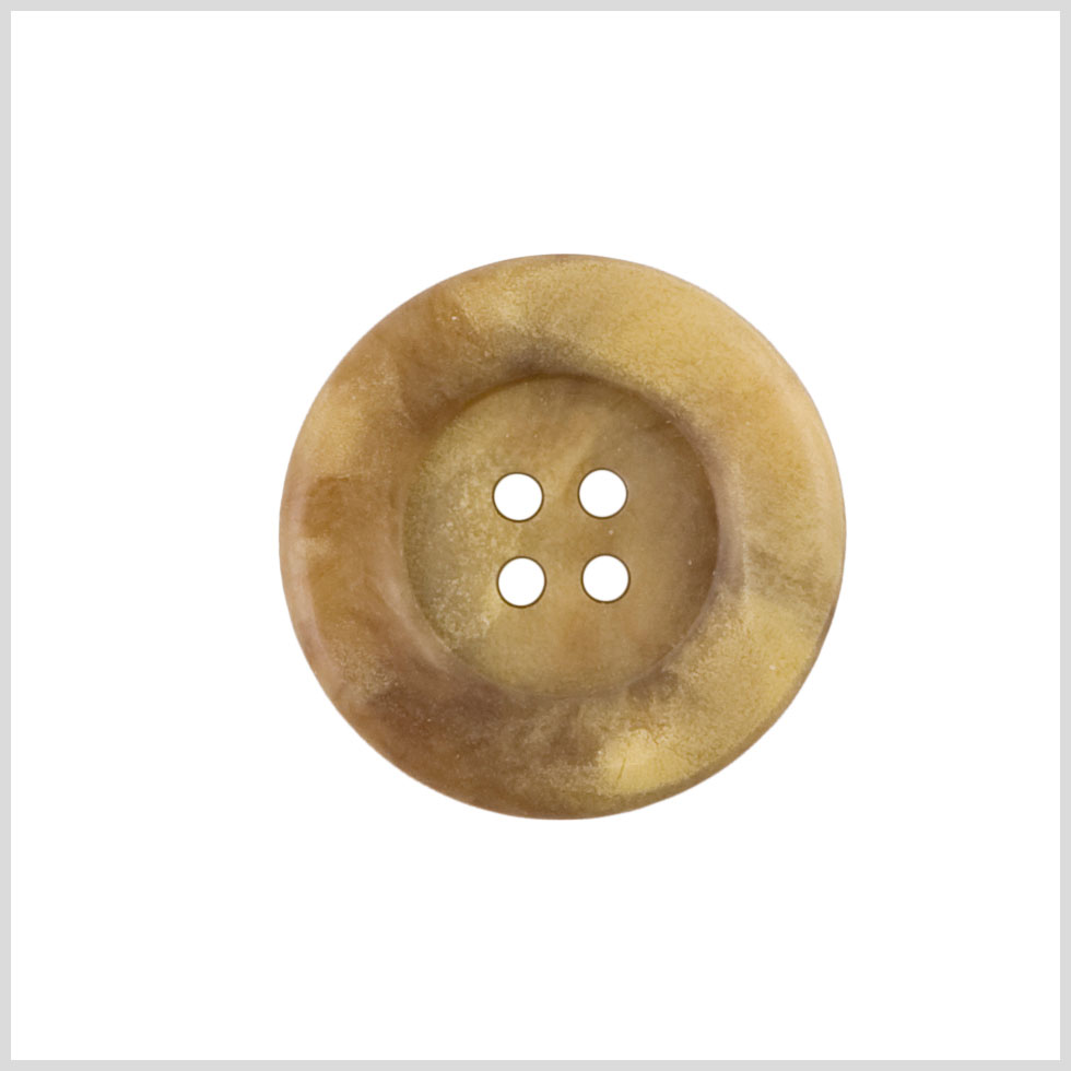 Yellow Plastic Button - 40L/25mm
