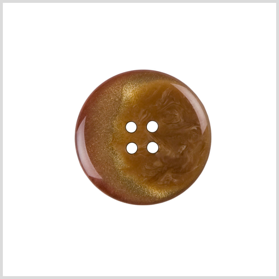 Rust Plastic Button - 36L/23MM