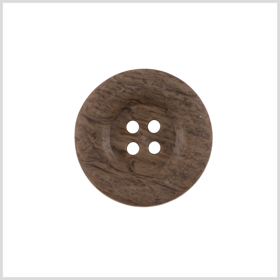 Brown Wood Button - 36L/23mm