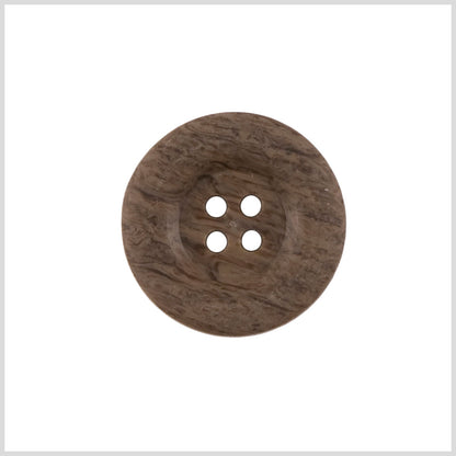 Brown Wood Button - 36L/23mm