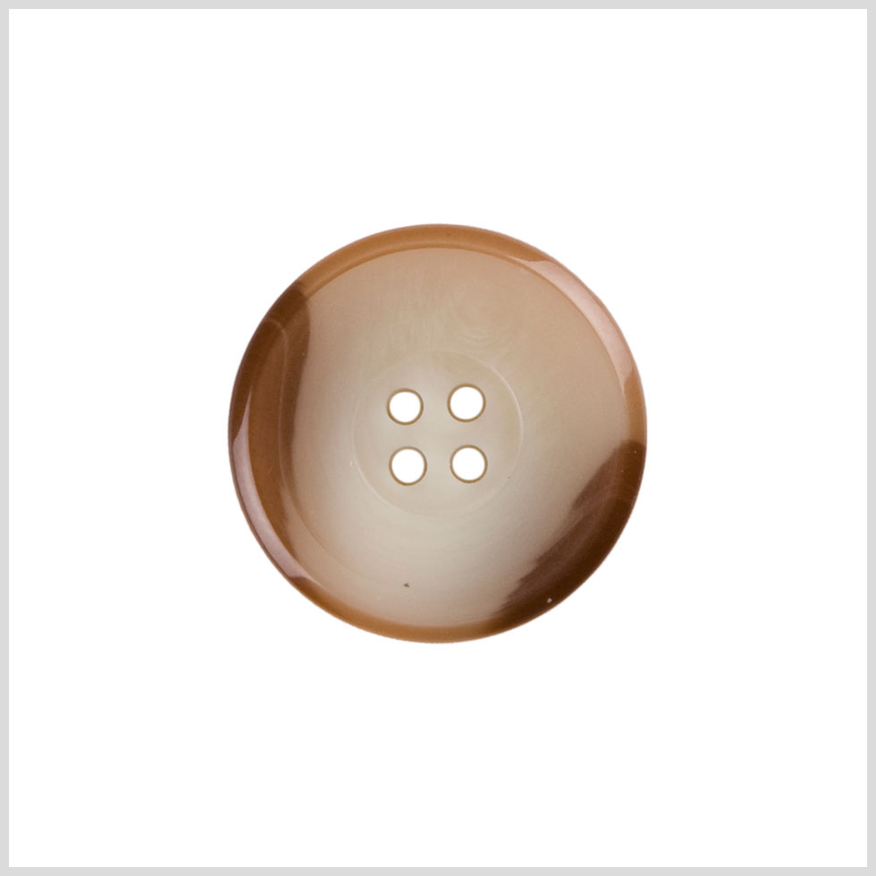 Brown Plastic Button - 36L/23mm