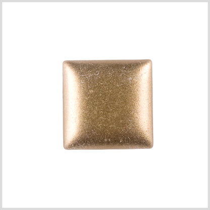 Square Plastic Shank Back Button - 24L/15mm - Gold