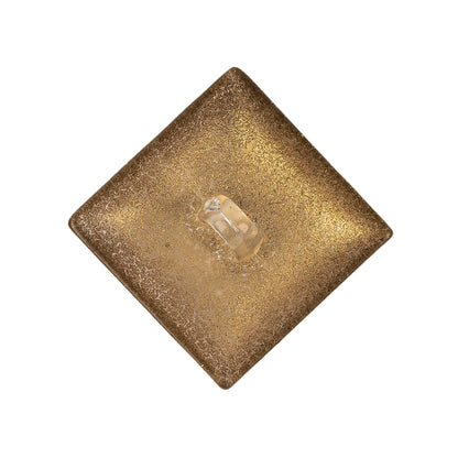 Gold Plastic Button - 44L/28mm - Detail