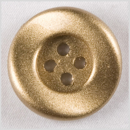 Gold Plastic Button - 28L/18mm