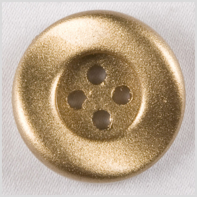 Gold Plastic Button - 36L/23mm