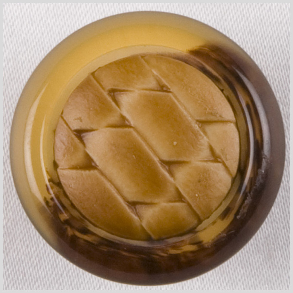 Brown Plastic Button - 36L/23mm
