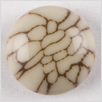 Ivory Plastic Button - 44L/28mm