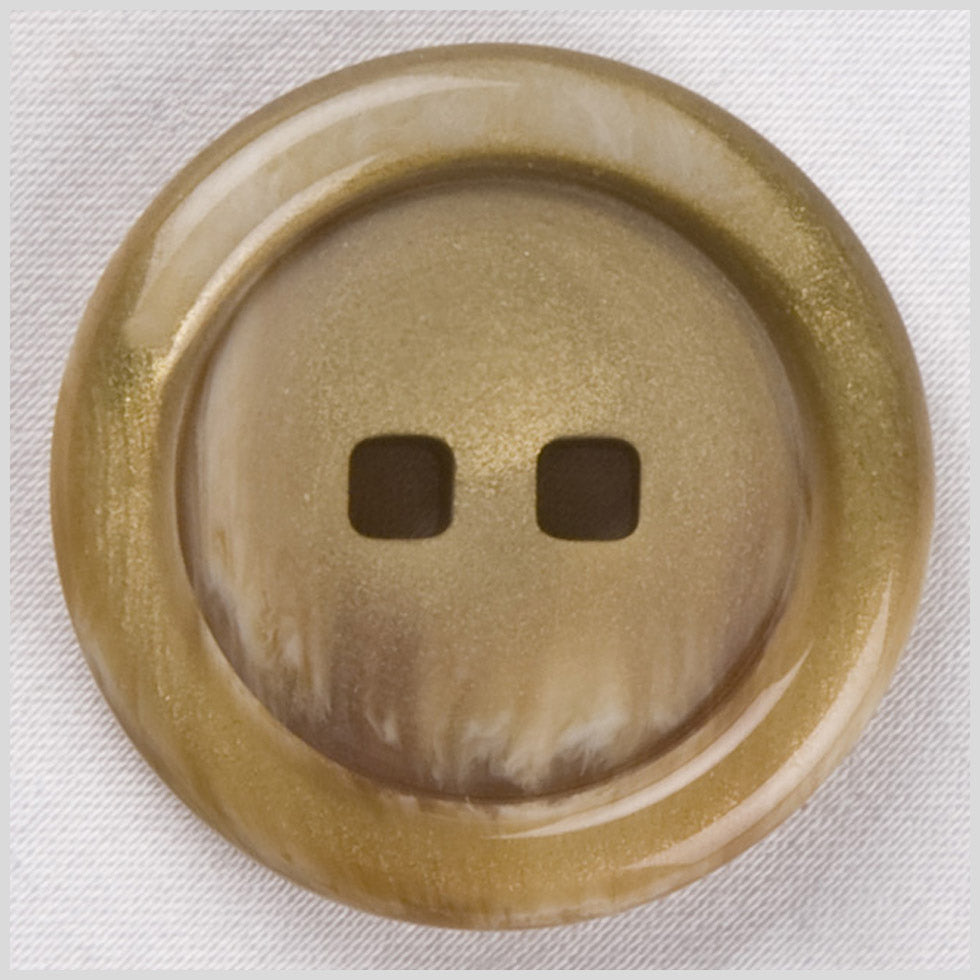 Rust Plastic Button - 44L/28mm