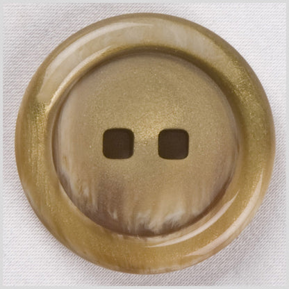 Rust Plastic Button - 44L/28mm