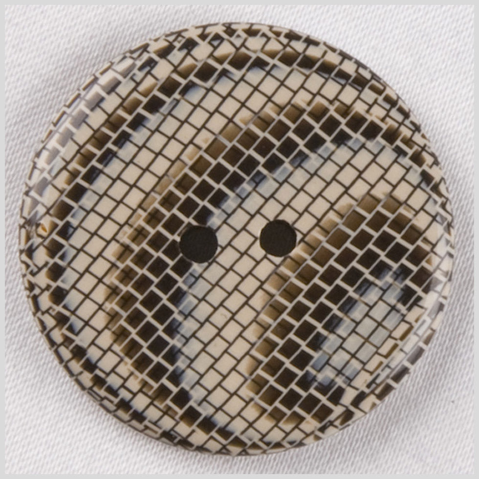 Beige Plastic Button - 40L/25mm
