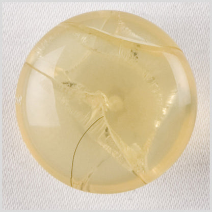 Plastic Shank Back Button - 23L/20mm - Yellow Beige Shattered Dome