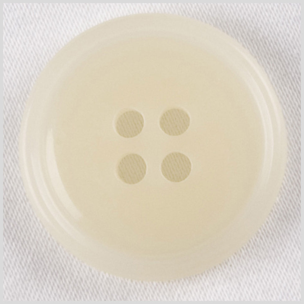 Plastic 4-Hole Button - 32L/20mm - Ivory