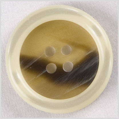 Ivory Plastic Button - 32L/20mm