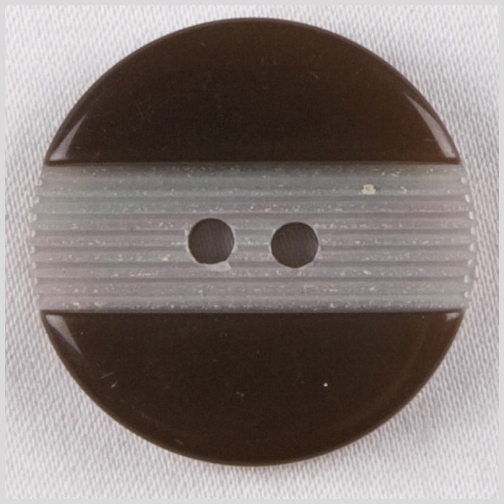 Brown Plastic Button - 28L/18MM
