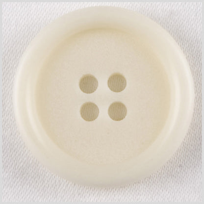 Plastic 4-Hole Button - 36L/23mm - Off White Tire Rim