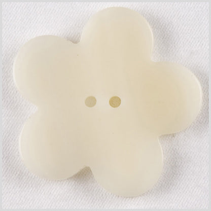 ivory Plastic Button - 28L/18mm