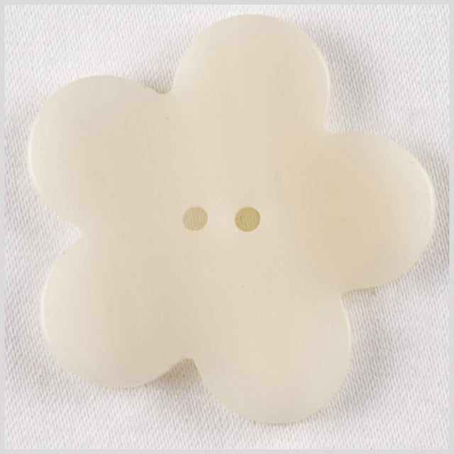ivory Plastic Button - 28L/18mm