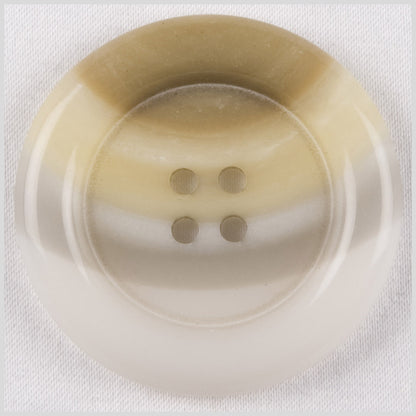 Ivory Plastic Button - 36L/23mm