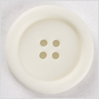 White Plastic Button - 32L/20mm
