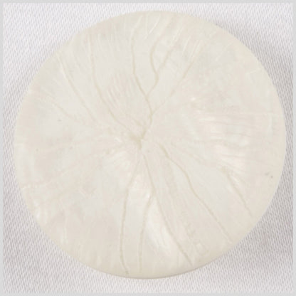 White Plastic Button - 40L/25mm