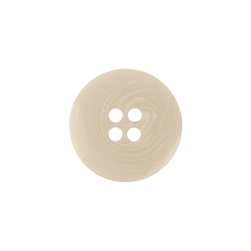 Ivory and White Tire Rim 4-Hole Plastic Button - 30L/19mm - Detail