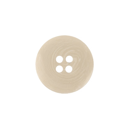Ivory and White Tire Rim 4-Hole Plastic Button - 30L/19mm - Detail