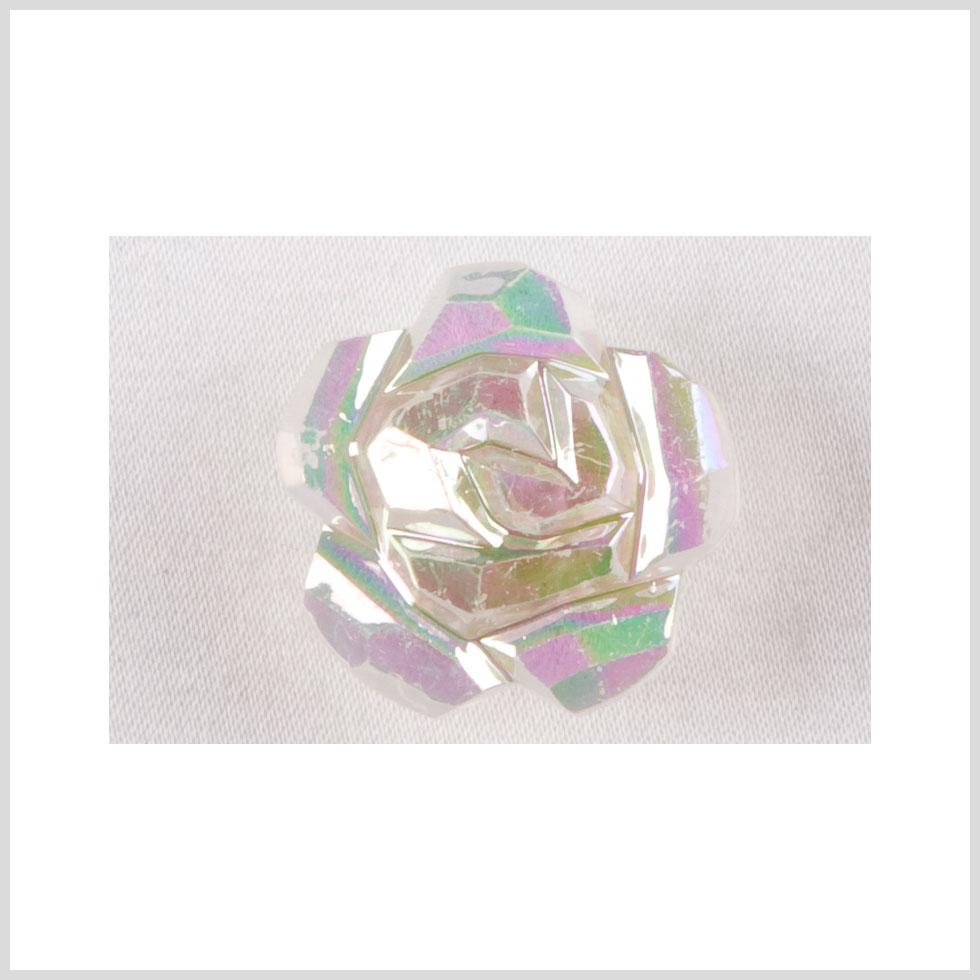 Clear AB Plastic Button - 36L/23mm