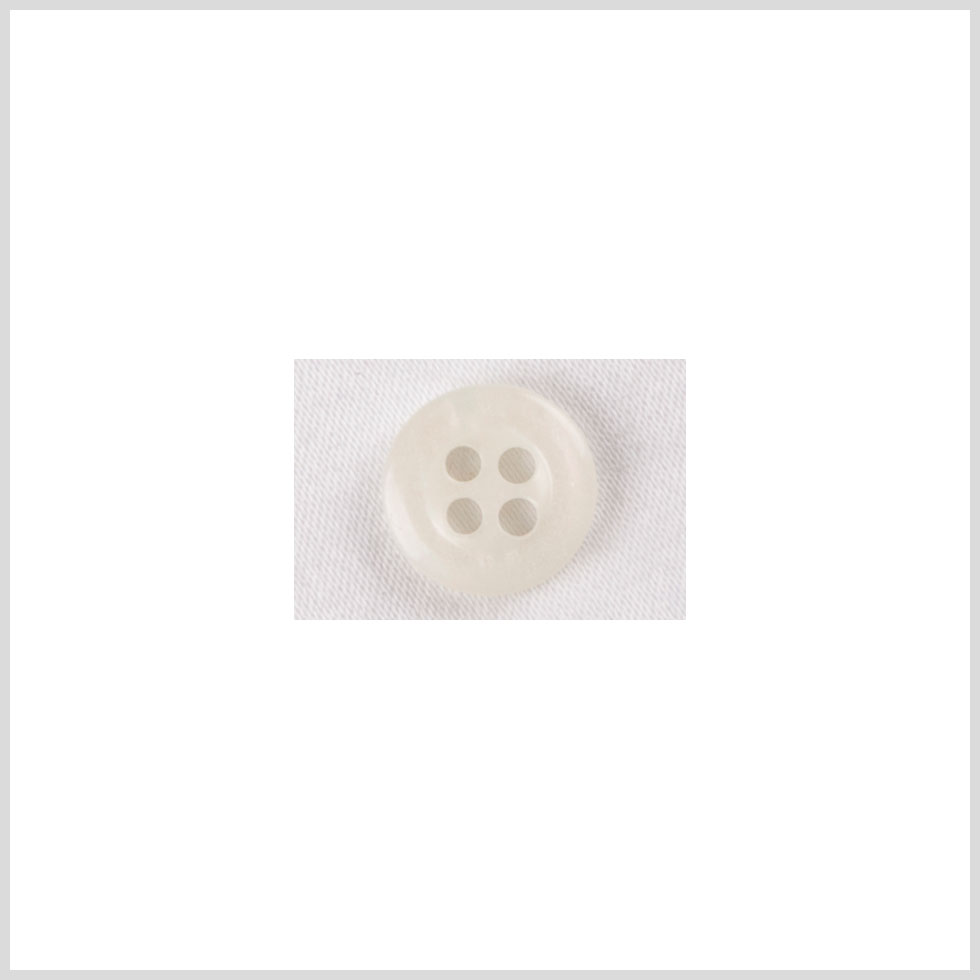 Plastic 4-Hole Button - 16L/10mm - Ivory