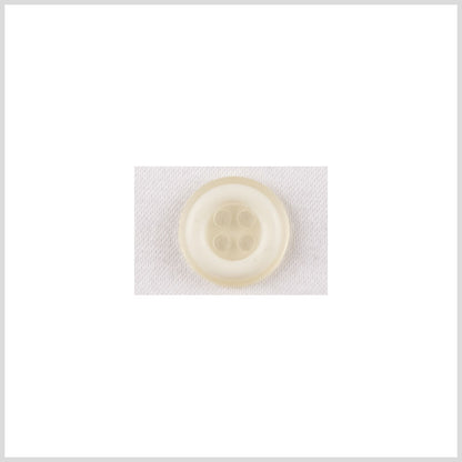 Ivory Plastic Button - 18L/11.5mm