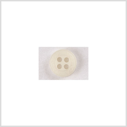 Ivory Plastic Button - 14L/9mm