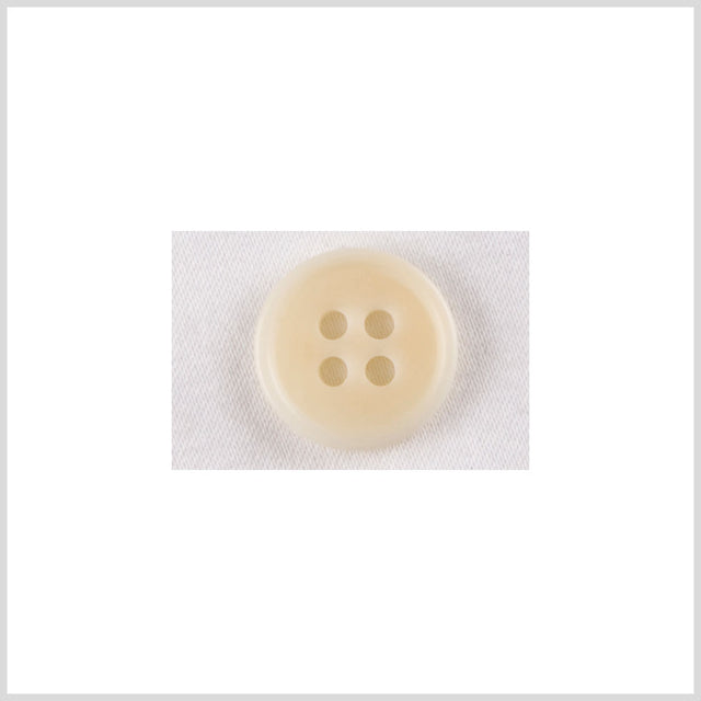 Ivory Plastic Button - 22L/14mm