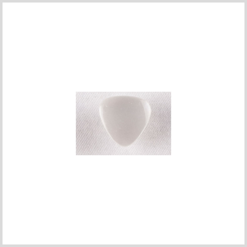 Ivory Triangular Plastic Button - 12L/6mm