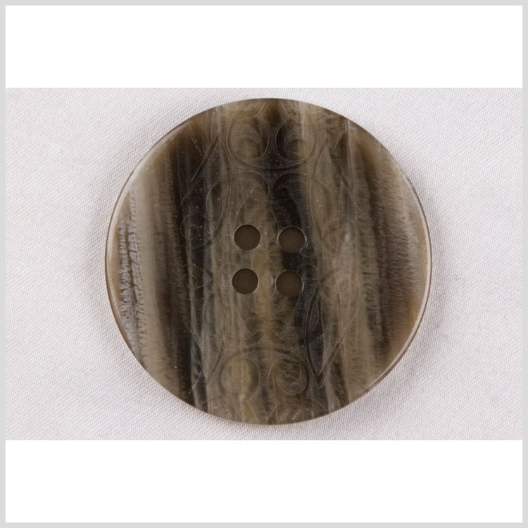 template--26688905969737__main-Light Brown, Black and Gray Classical Etched Plastic 4 Hole Button - 60L/38mm