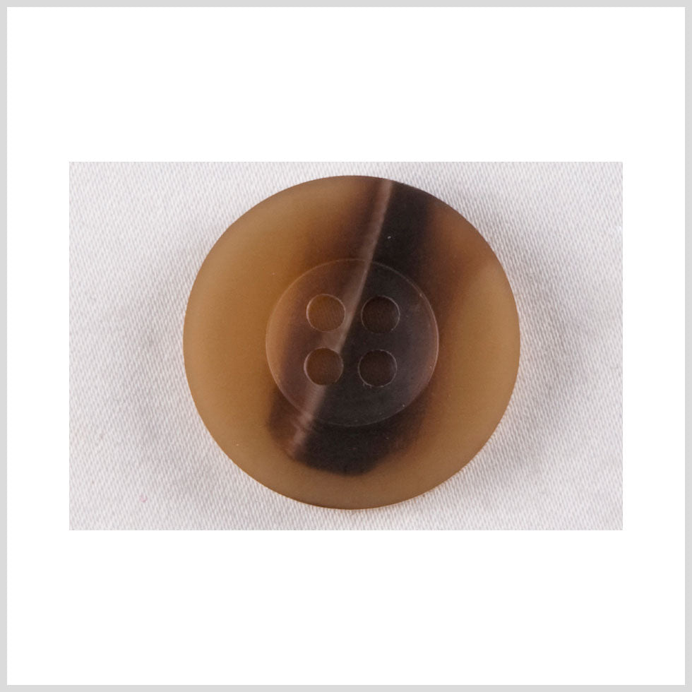 Tortoise Plastic Button - 34L/21.5mm