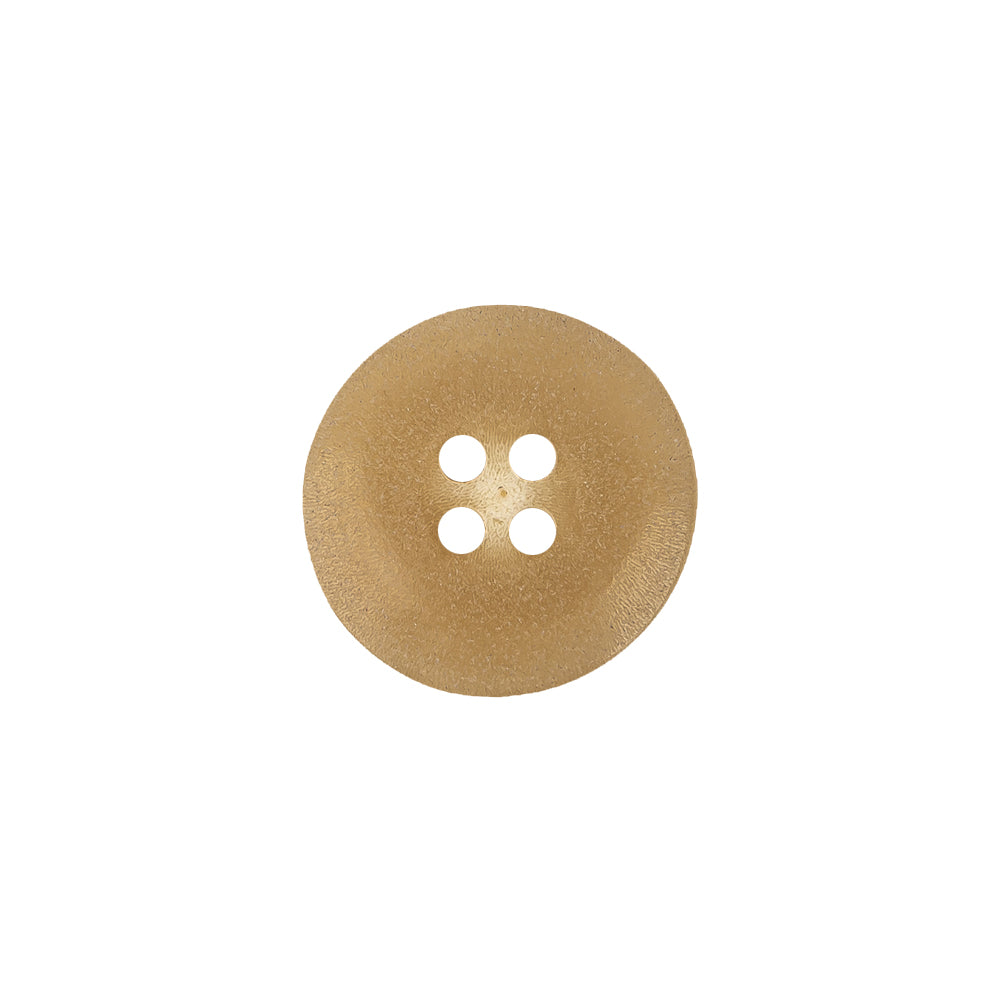 Horn 4-Hole Blazer Button - 24L/15mm - Beige Narrow Rim Detail