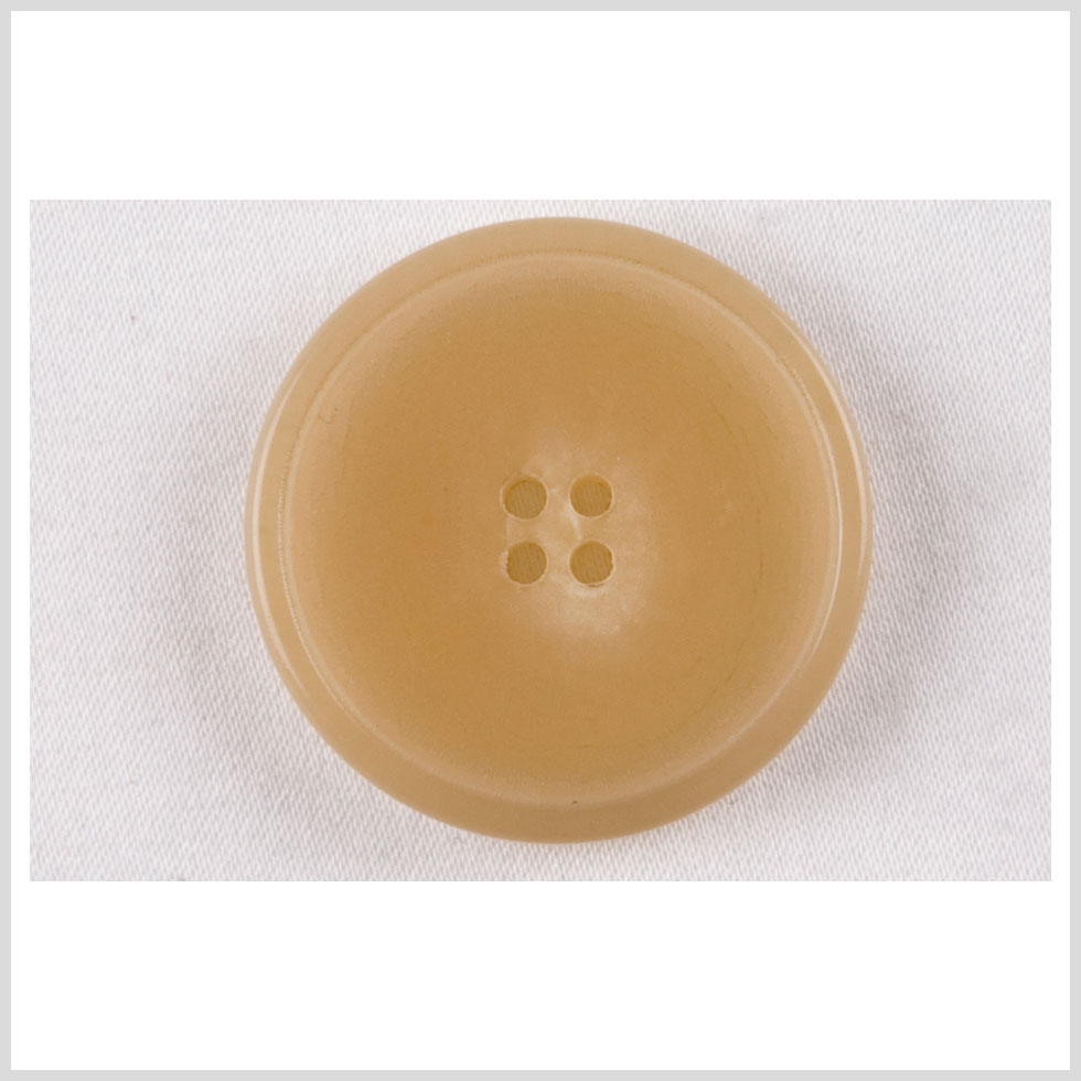 Horn 4-Hole Blazer Button - 44L/28mm - Beige Narrow Rim