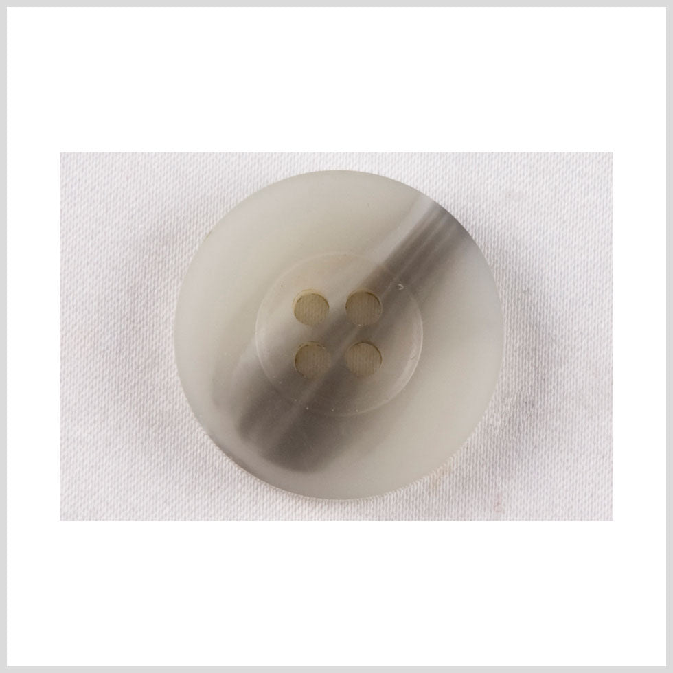 Off-White Plastic Button - 24L/15mm