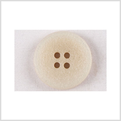 Plastic 4-Hole Button - 36L/23mm - Light Beige and Ivory Textured Gradient