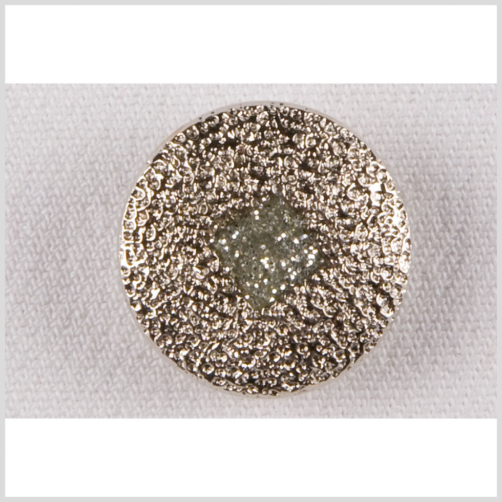 Silver Metal Coat Button - 36L/23mm