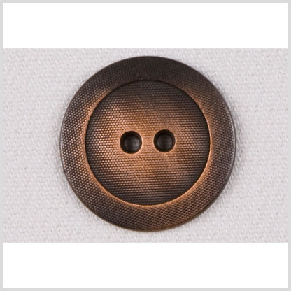 Metal Coat Button with Grided Texture - 36L/23mm