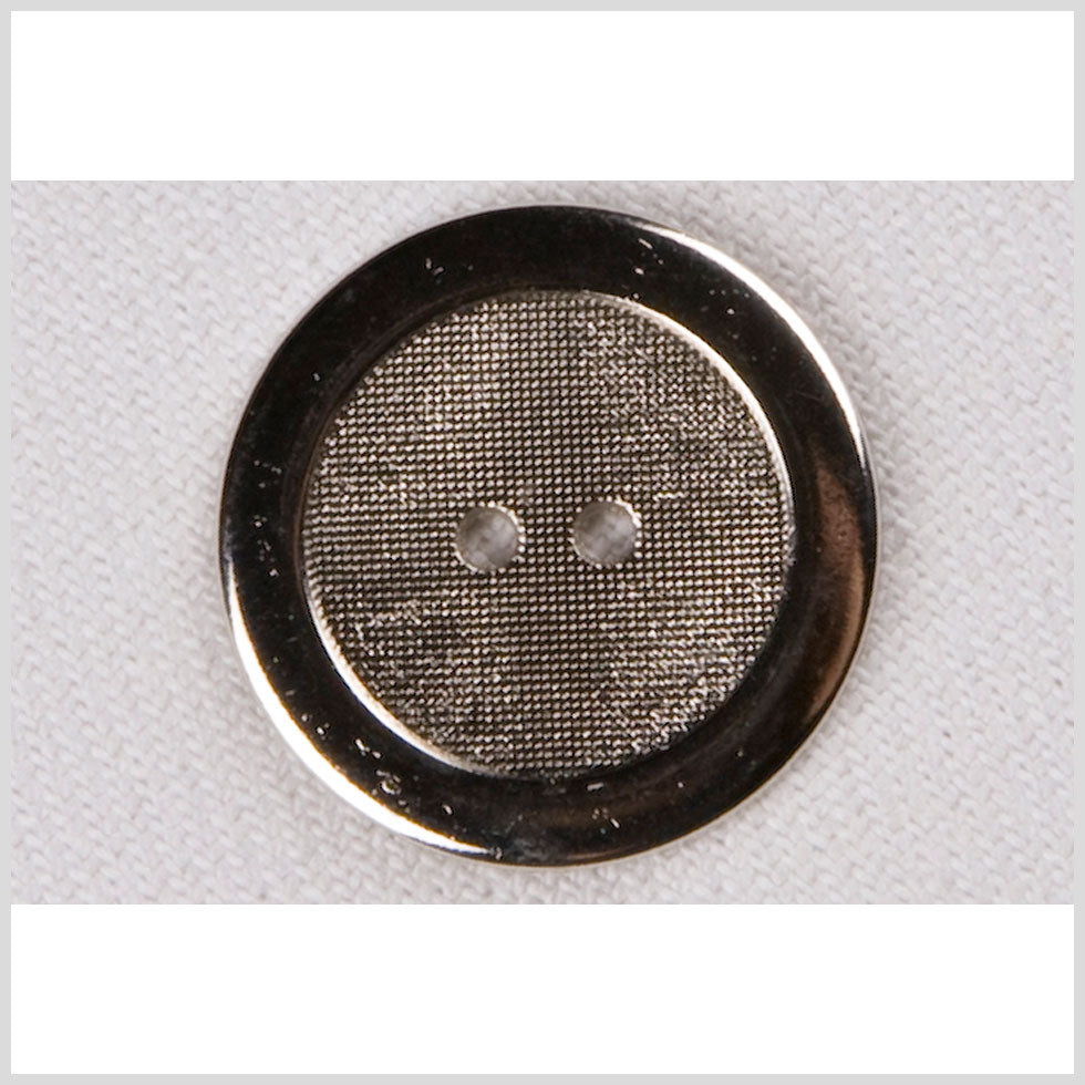 Silver Metal Coat Button - 28L/18mm